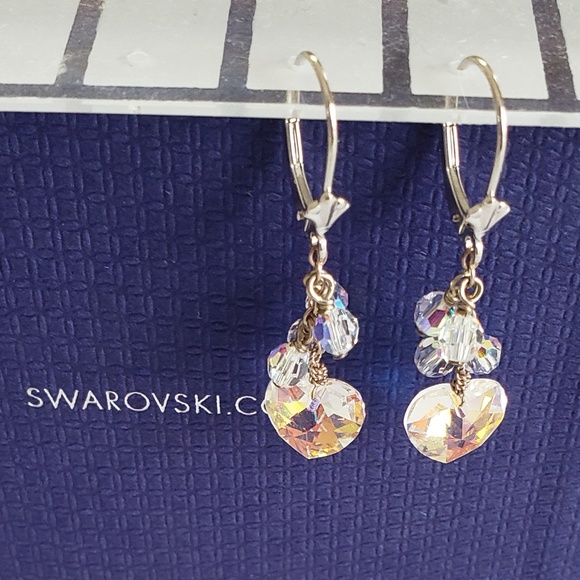 NEW! Swarovski Heart Dangle Drop Earrings - Mother's Day Anniversary Gift - Picture 13 of 16